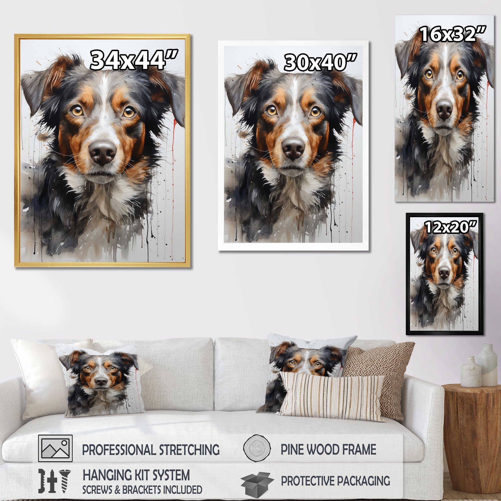 Dog Inquisitive Canine - Dog Wall Decor