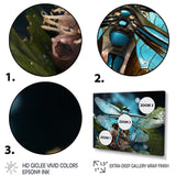 Teal Dragonfly Airborne Jewel - Dragonfly Canvas Wall Art