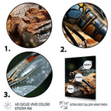 Brown Dragonfly Portrait Vibrant - Dragonfly Home Decor Art