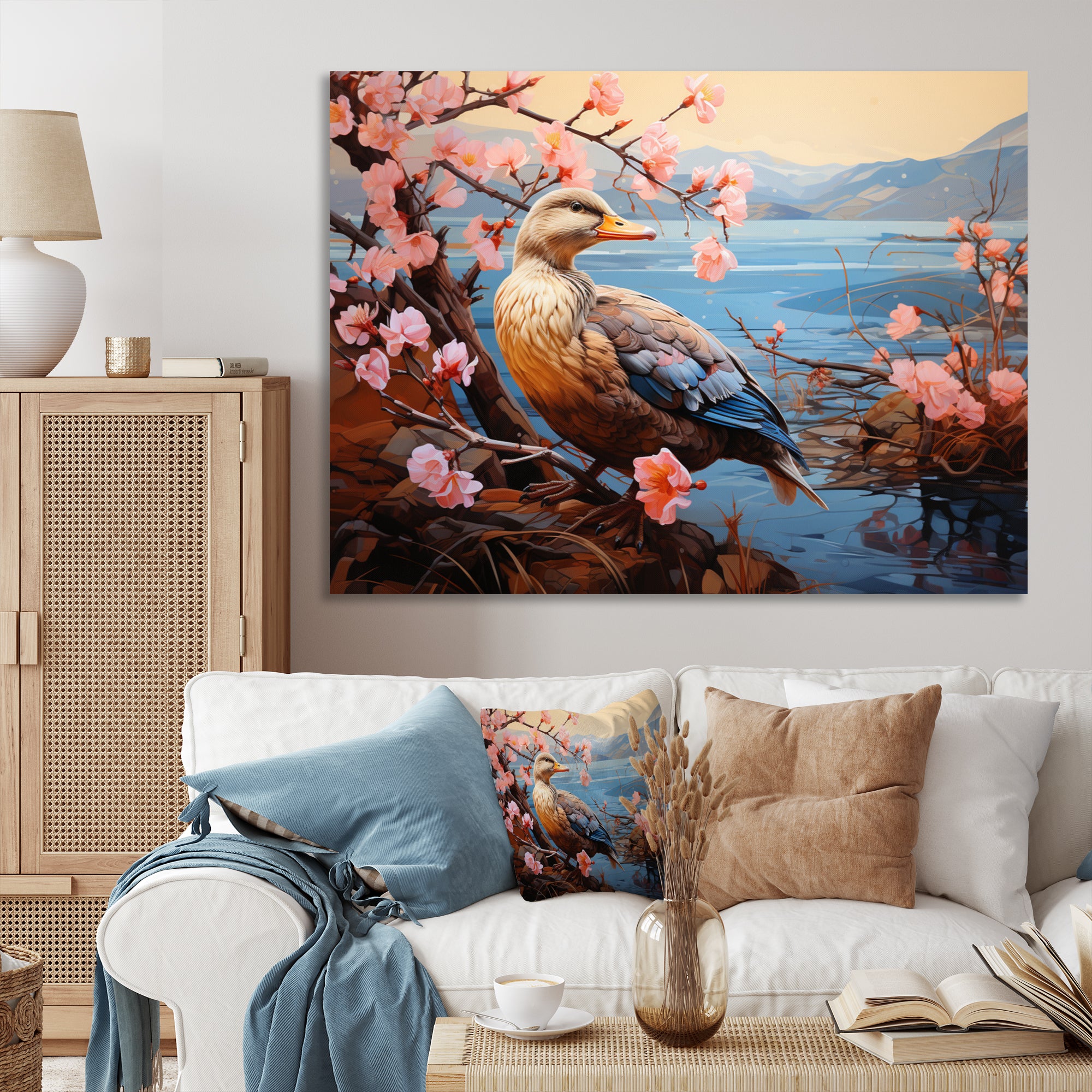 Duck Journey Pastoral - Duck Bedroom Wall Art
