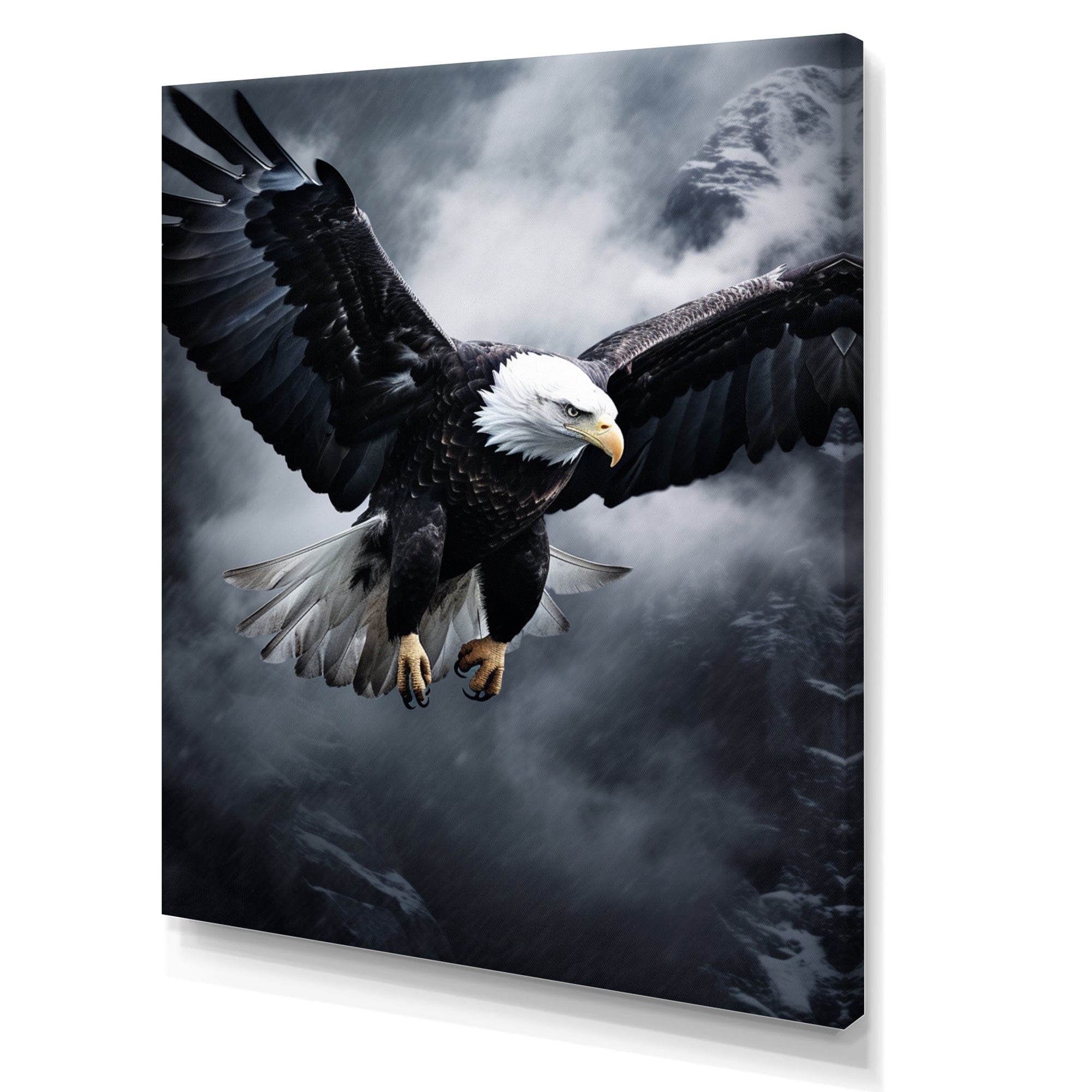 Eagle Graceful Soar Eagle - Eagle Canvas Wall Art