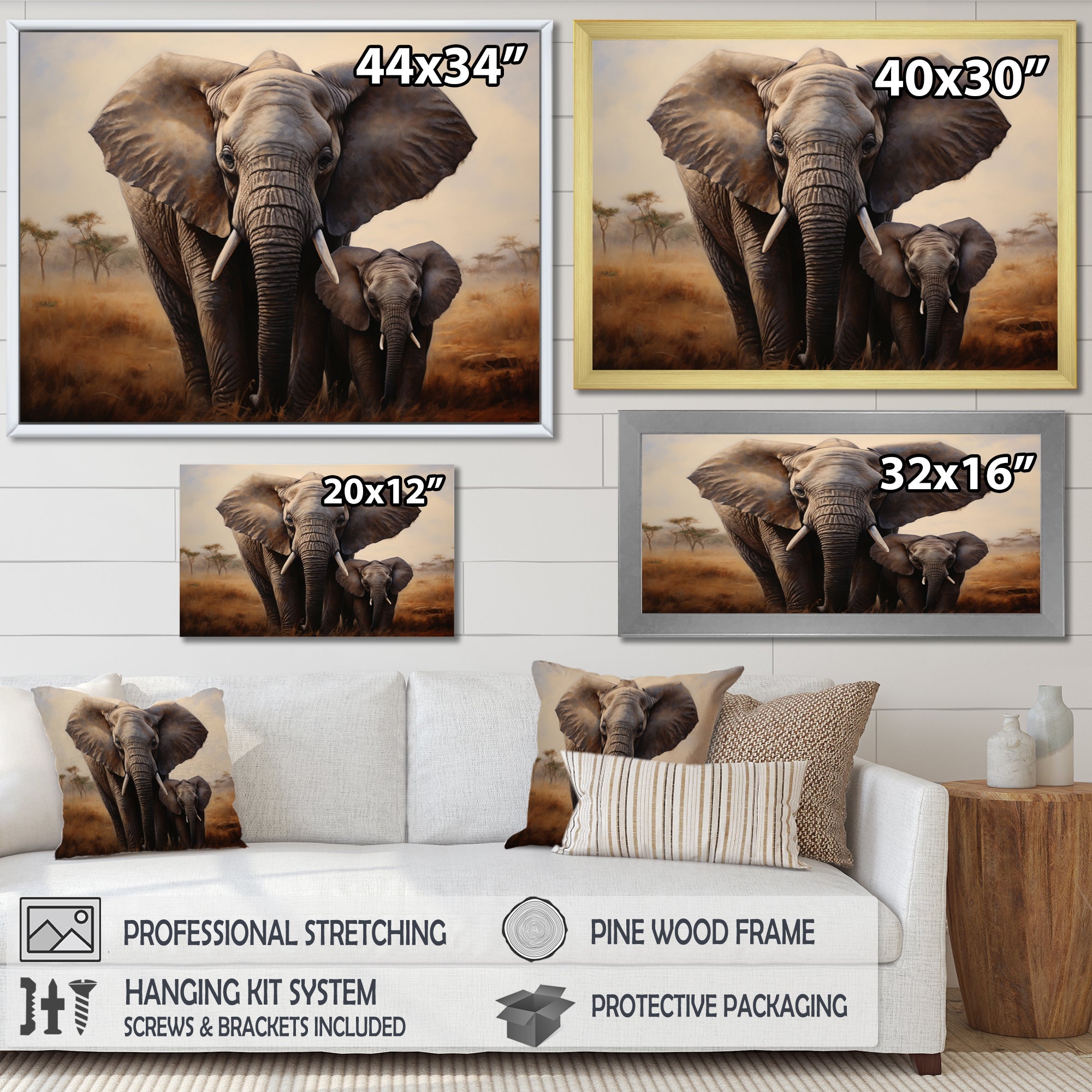 Elephant Guardianship - Elephant Wall Art Prints