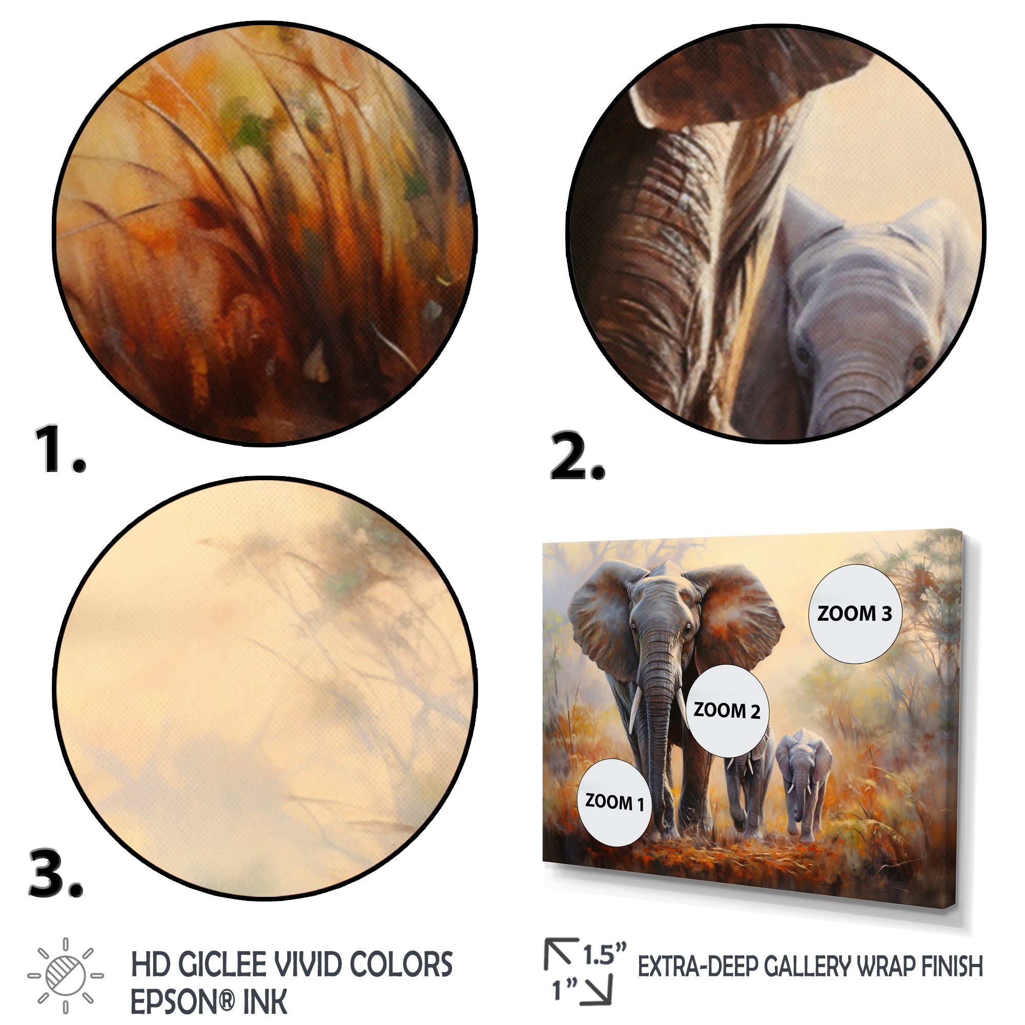 Elephant Family Guardianship - Elephant Wall Art Prints