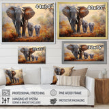 Elephant Family Guardianship - Elephant Wall Art Prints