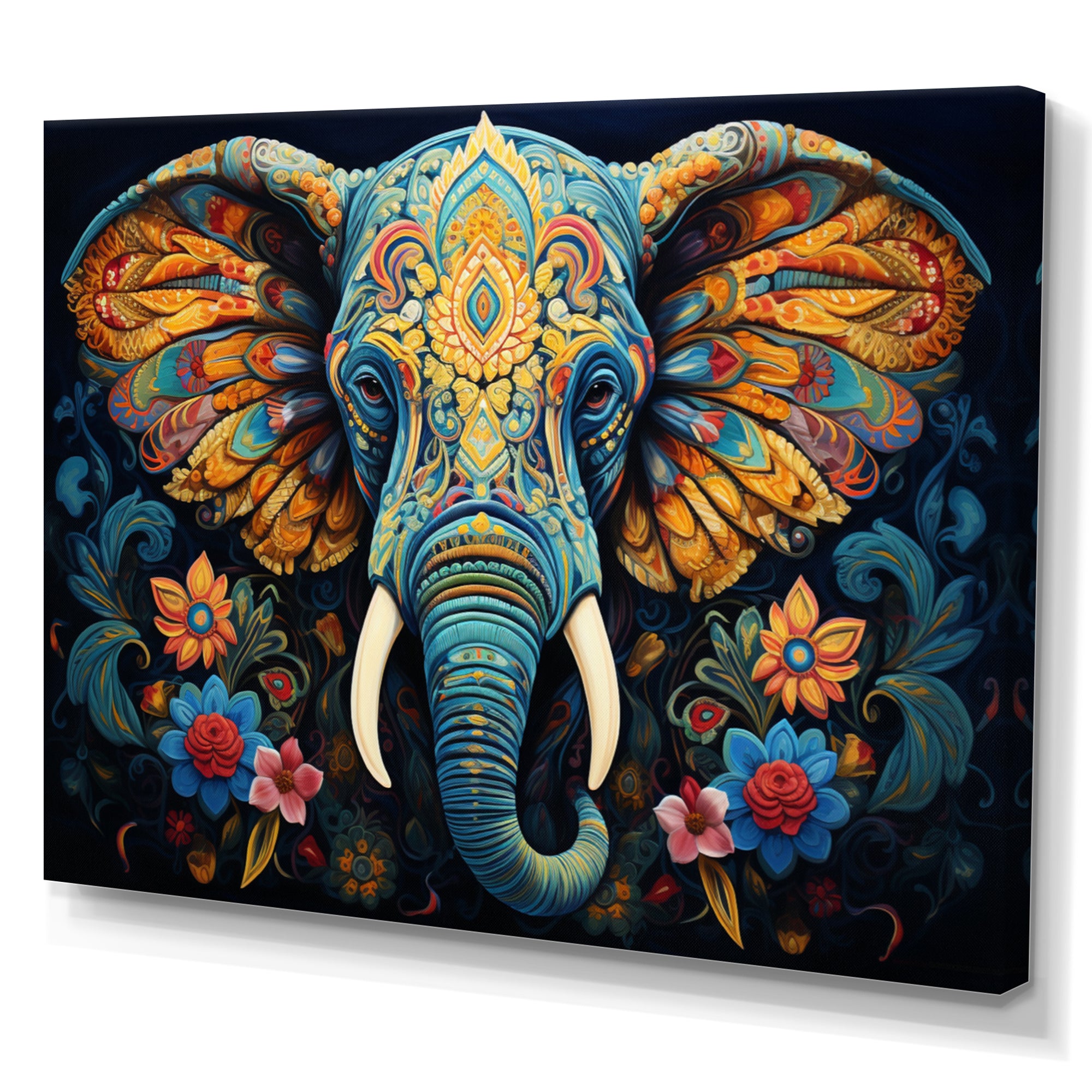Teal Elephant Legacy - Teal Elephant Wall Art
