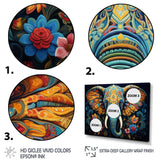 Teal Elephant Legacy - Teal Elephant Wall Art