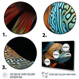 Fish Portrait Photo - Teal Fish Wall Art