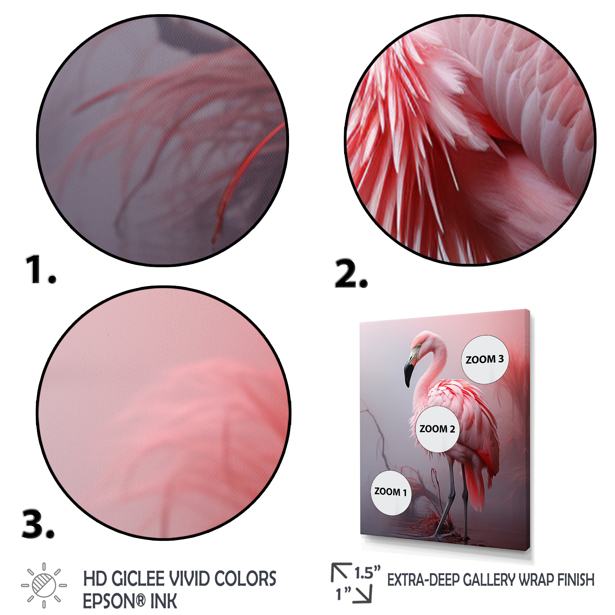 Minimalism Flamingo Portrait - Flamingo Wall Decor