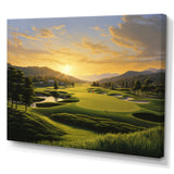 Golf Dawn On The Put I - Golf Canvas Wall Art