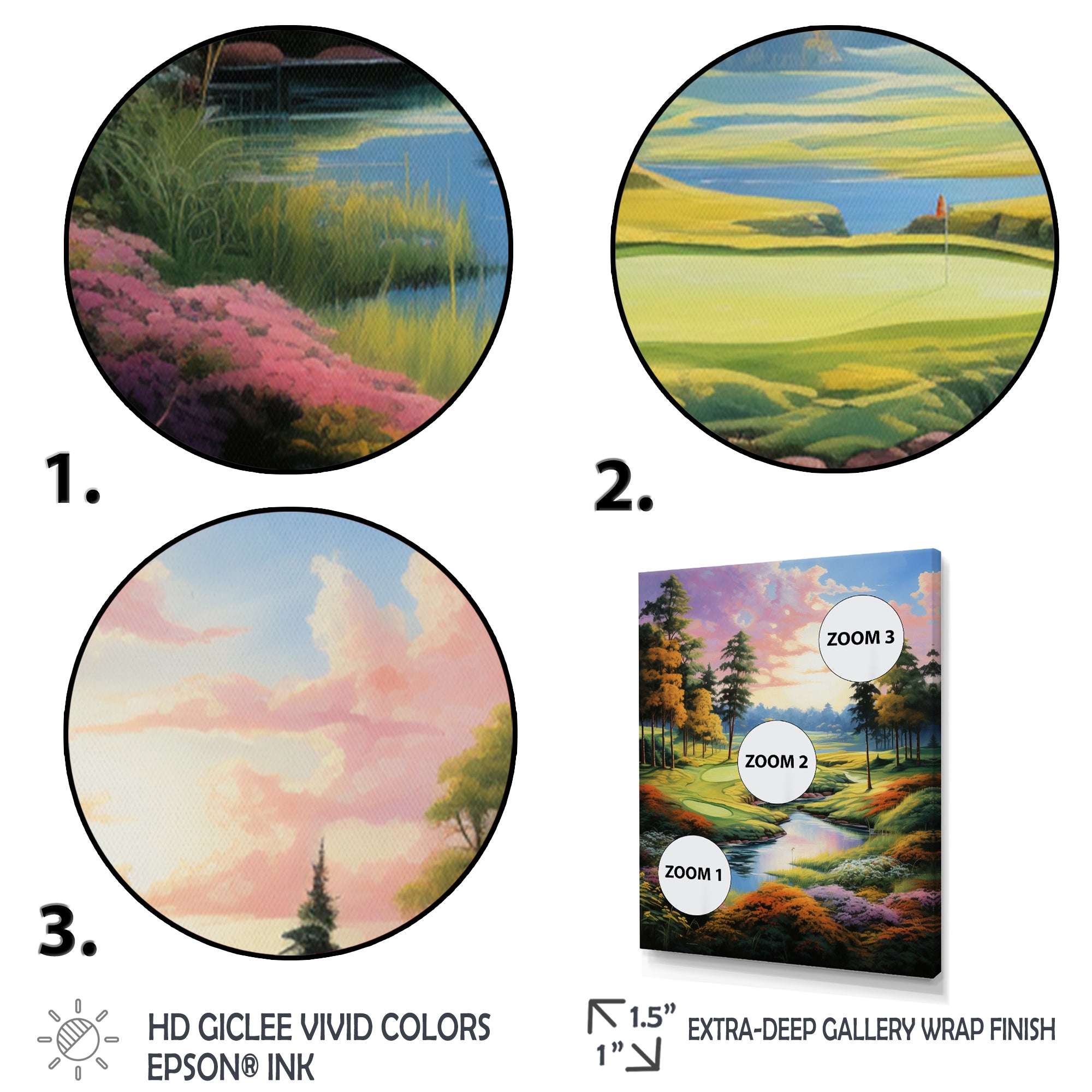 Golf Enchanted Greens - Golf Canvas Wall Art