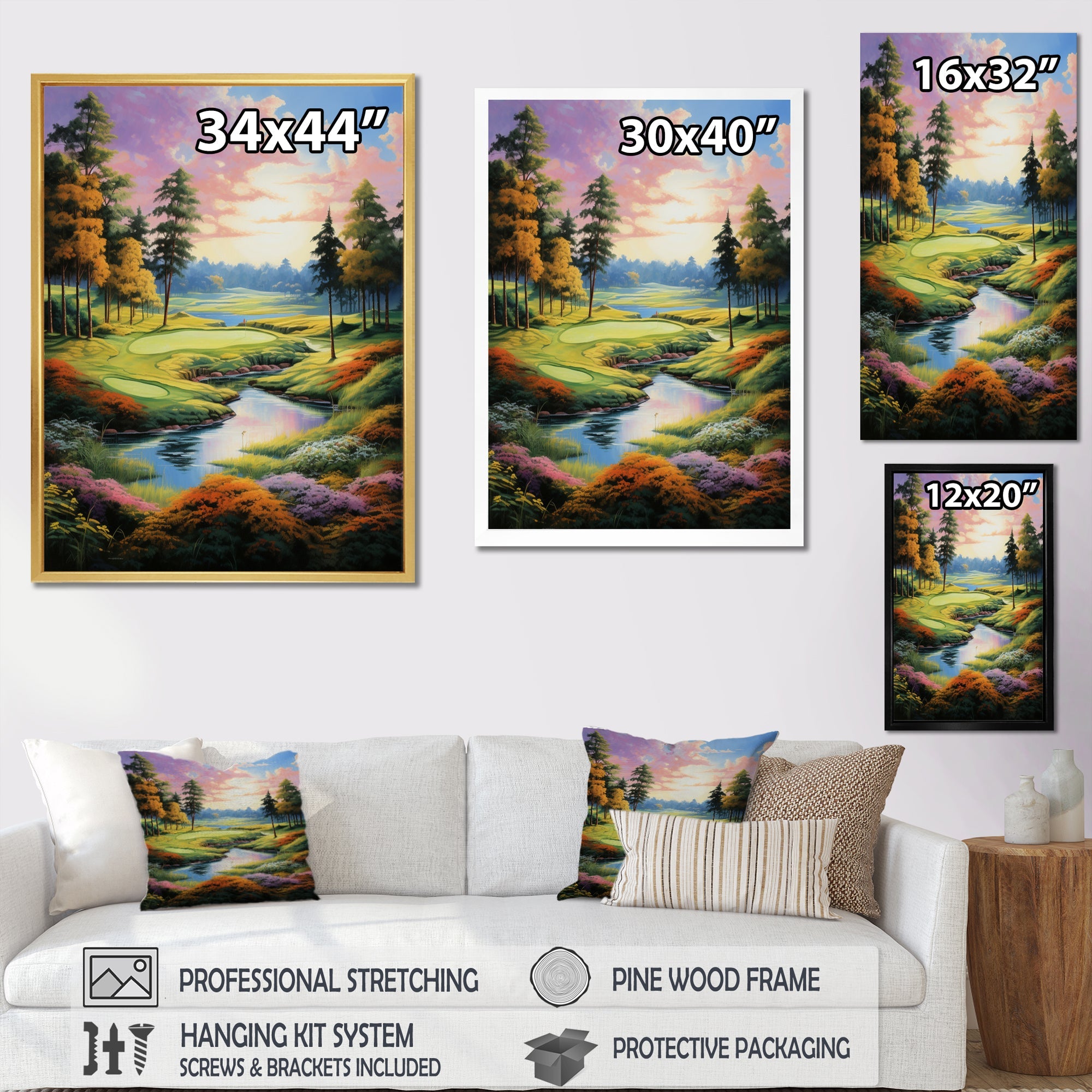 Golf Enchanted Greens - Golf Canvas Wall Art