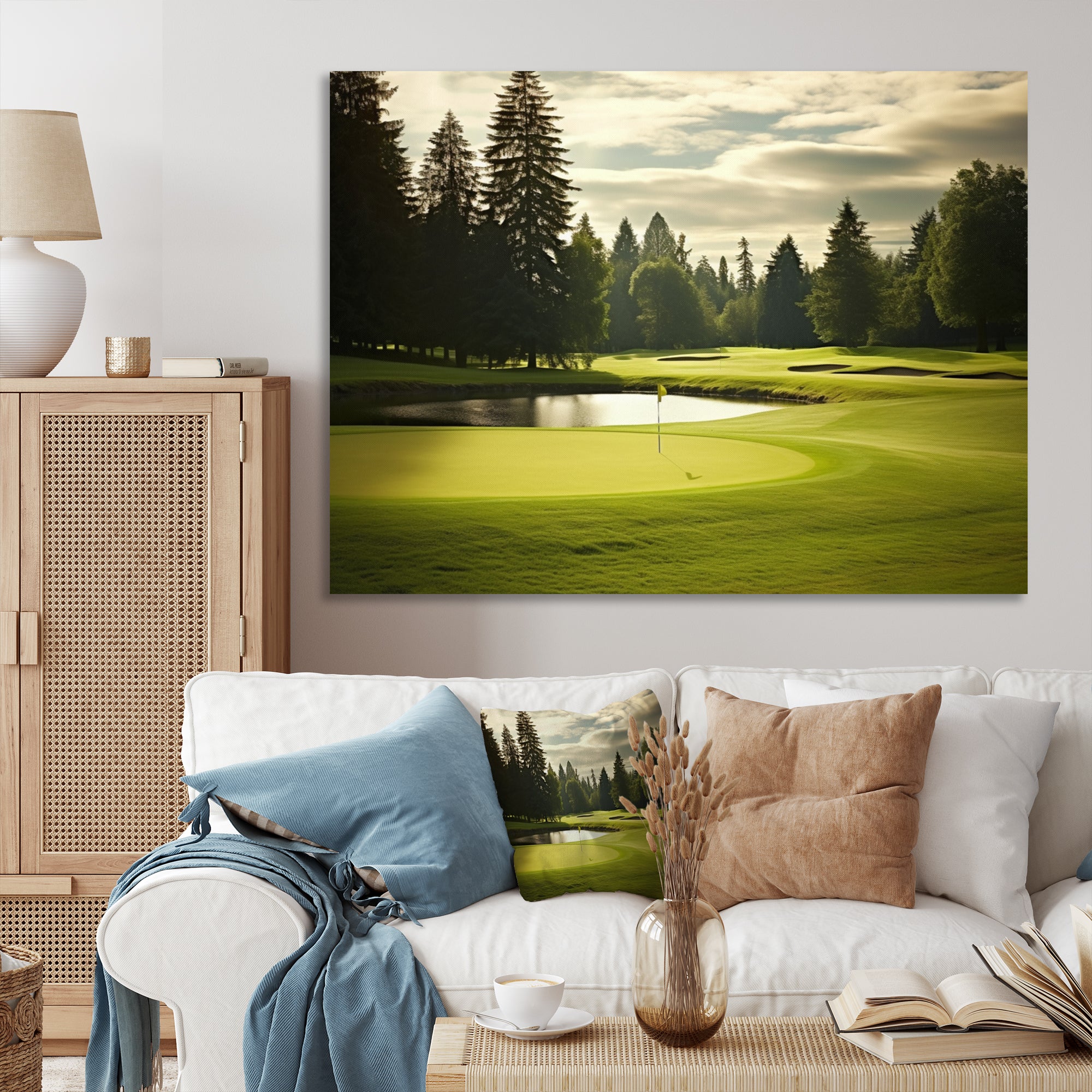 Golf Fairway Serenity - Golf Canvas Wall Art