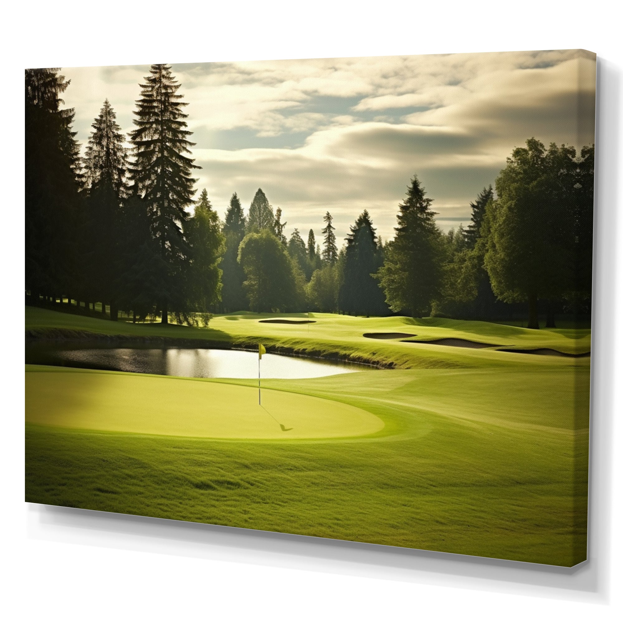 Golf Fairway Serenity - Golf Canvas Wall Art