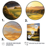 Golf Golden Hour Golf - Golf Canvas Wall Art