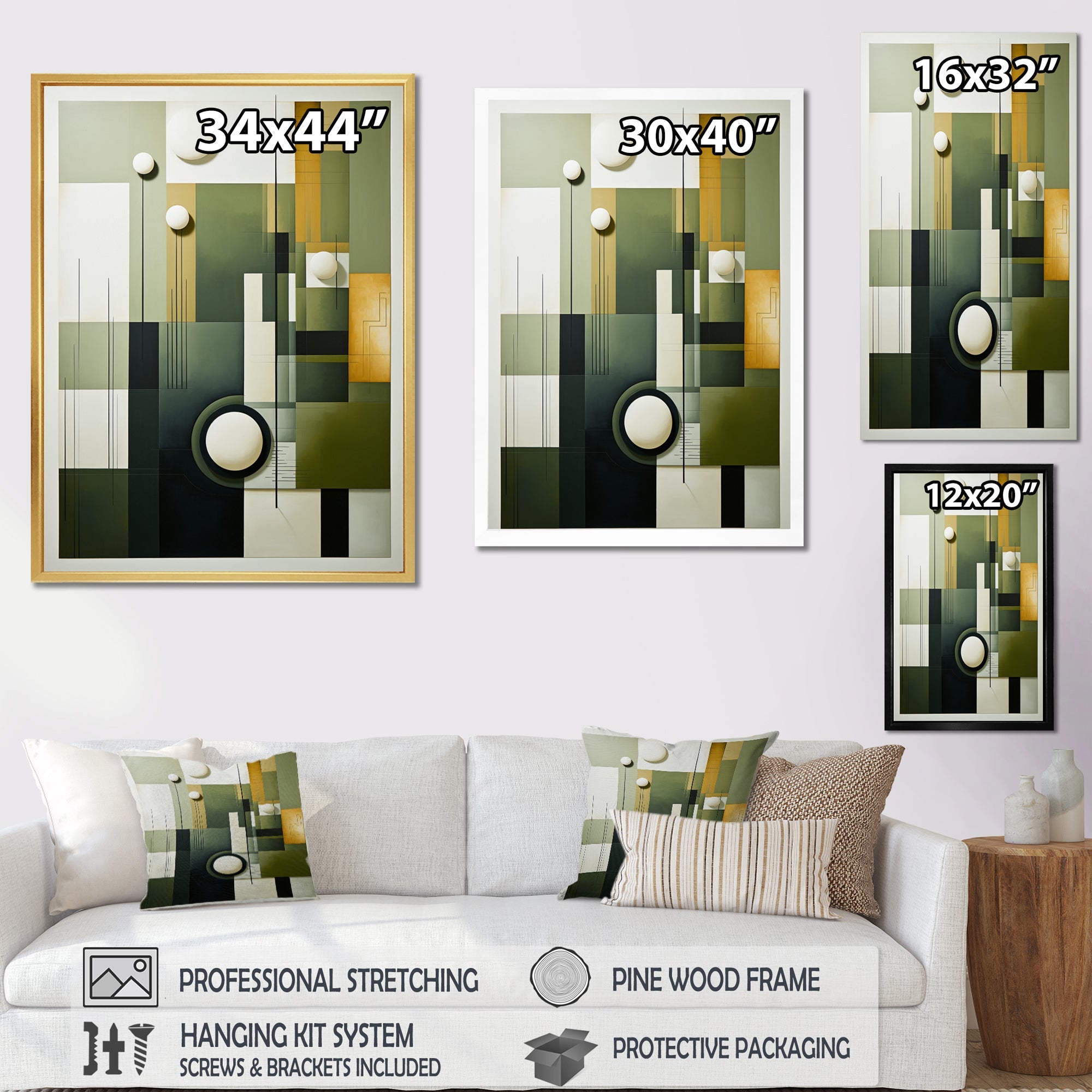 Golf Harmonious Collage I - Golf Canvas Wall Art
