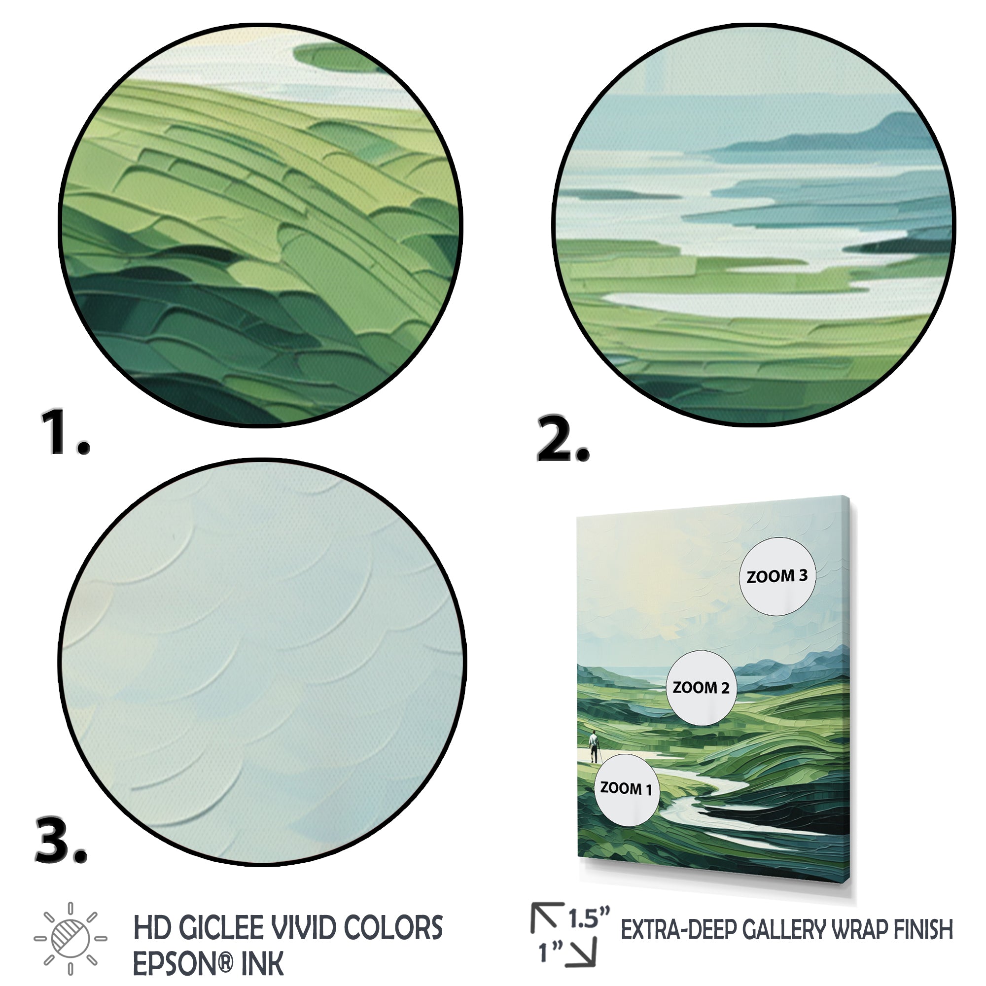 Golf Harmonious Drives - Golf Canvas Wall Art