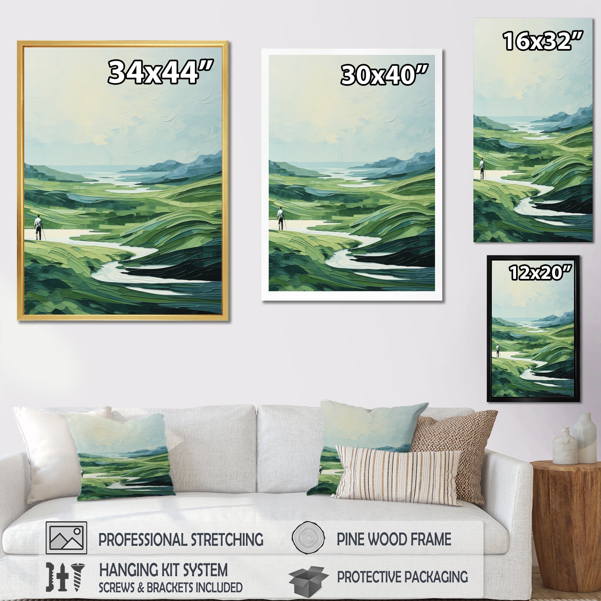Golf Harmonious Drives - Golf Canvas Wall Art