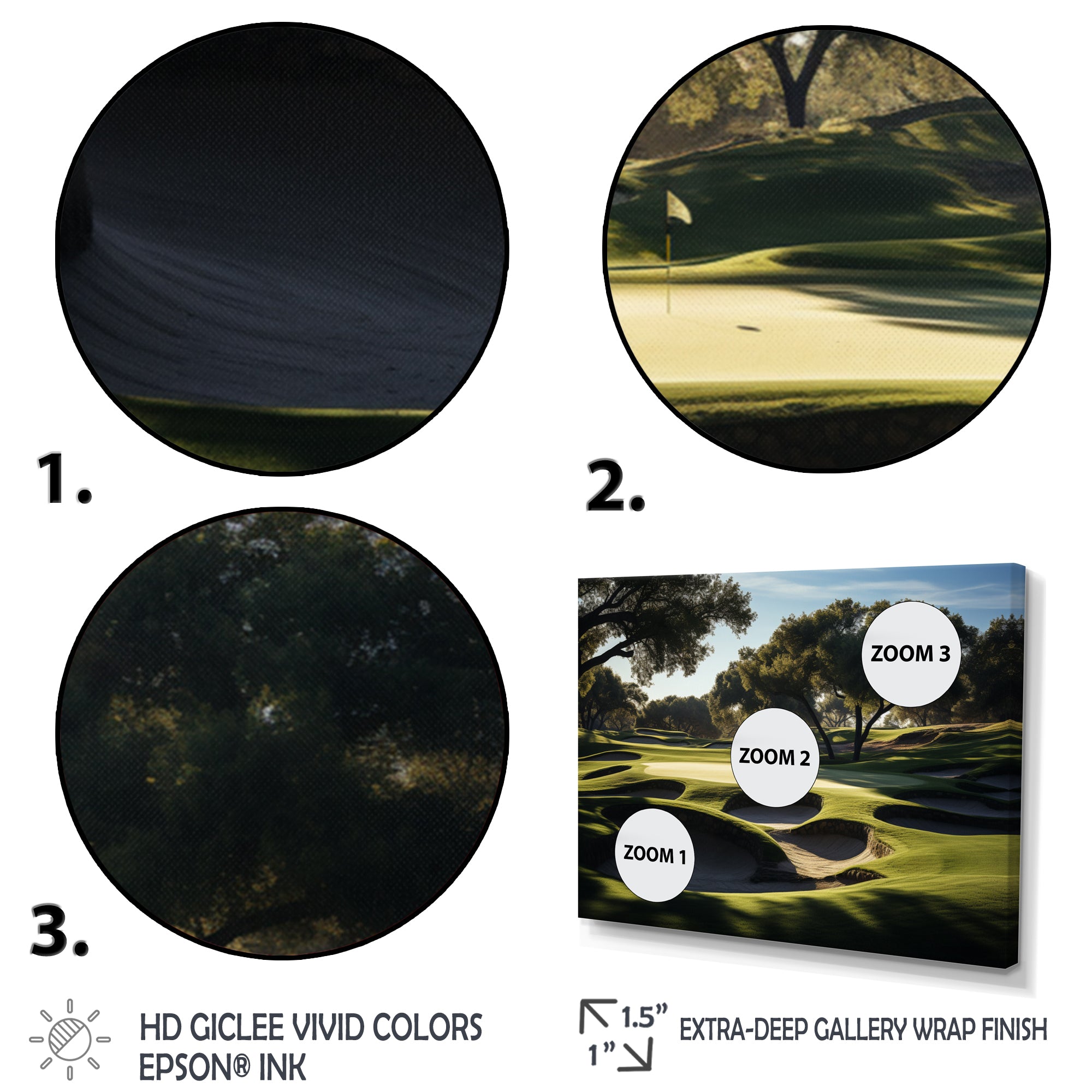 Golf Precision Putt I - Golf Canvas Wall Art