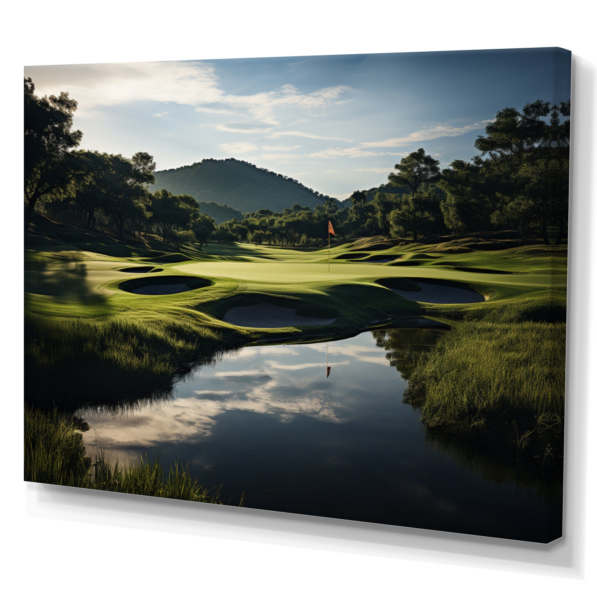 Golf Precision Filed - Golf Canvas Wall Art