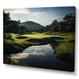 Golf Precision Filed - Golf Canvas Wall Art