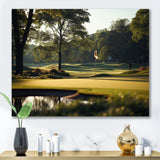 Golf Putting Green Tranquility I - Golf Canvas Wall Art
