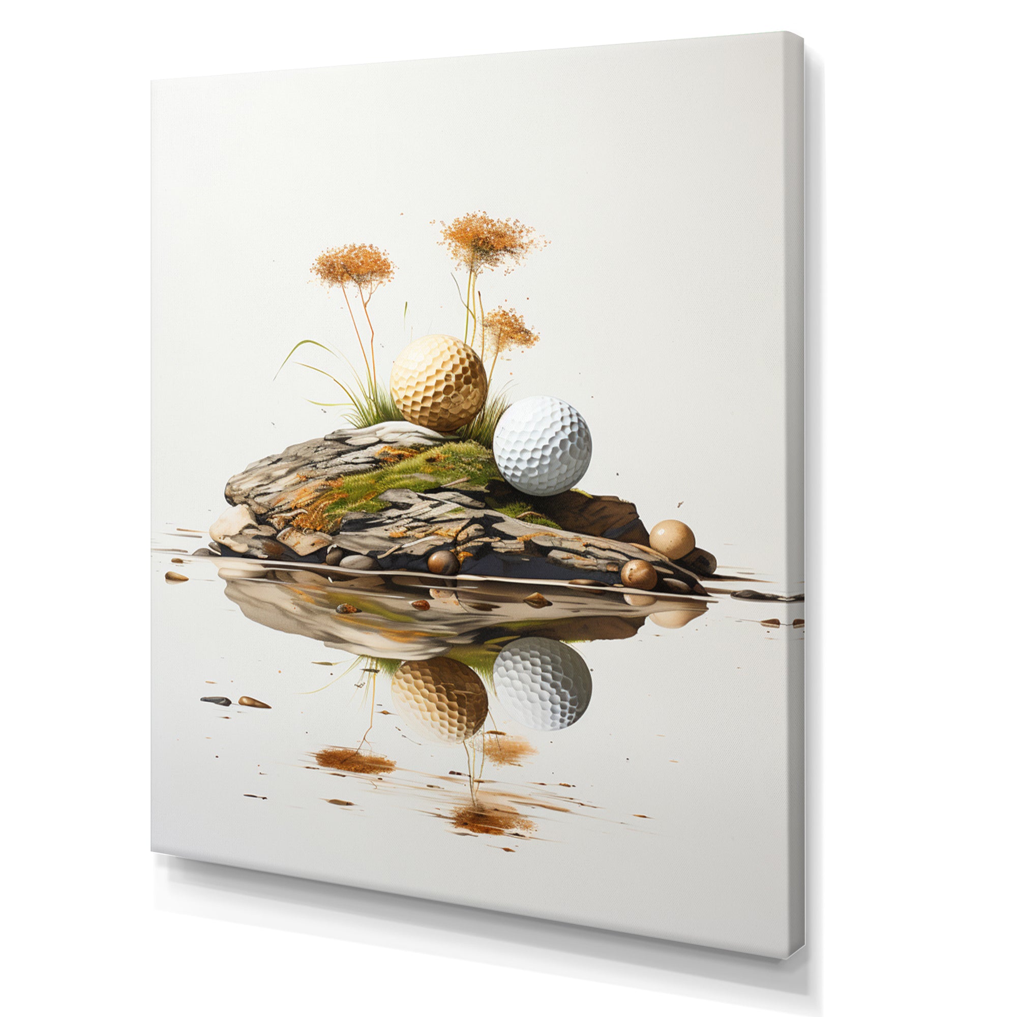 Minimalism Golf Tees I - Golf Canvas Wall Art