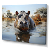Hippopotamus Rivers Behemoth - Hippopotamus Large Canvas Wall Art