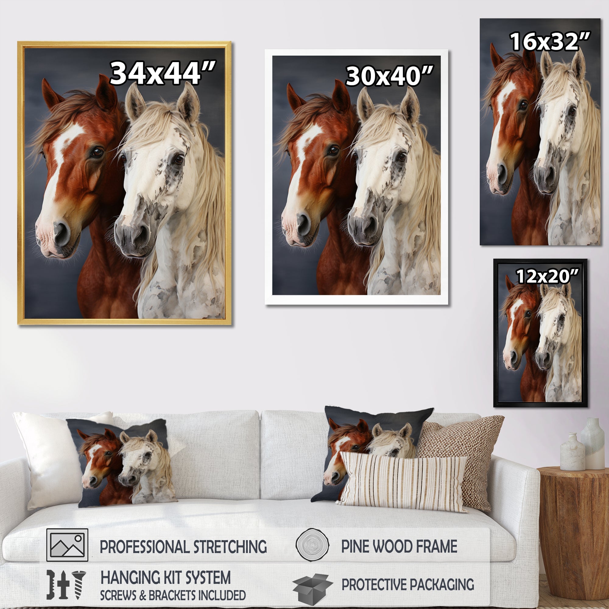 Horse Dynamic Duo - Horse Wall Decor