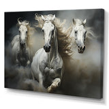 White Beige Horse Equine Harmony - Horse Wall Decor