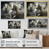 White Beige Horse Equine Harmony - Horse Wall Decor