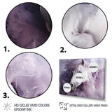 Purple White Horse Ethereal Essence - Horse Wall Art Prints
