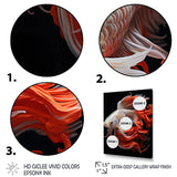 Coral Kois Fish Bold Contrasts - Koi's Fish Large Canvas Wall Art