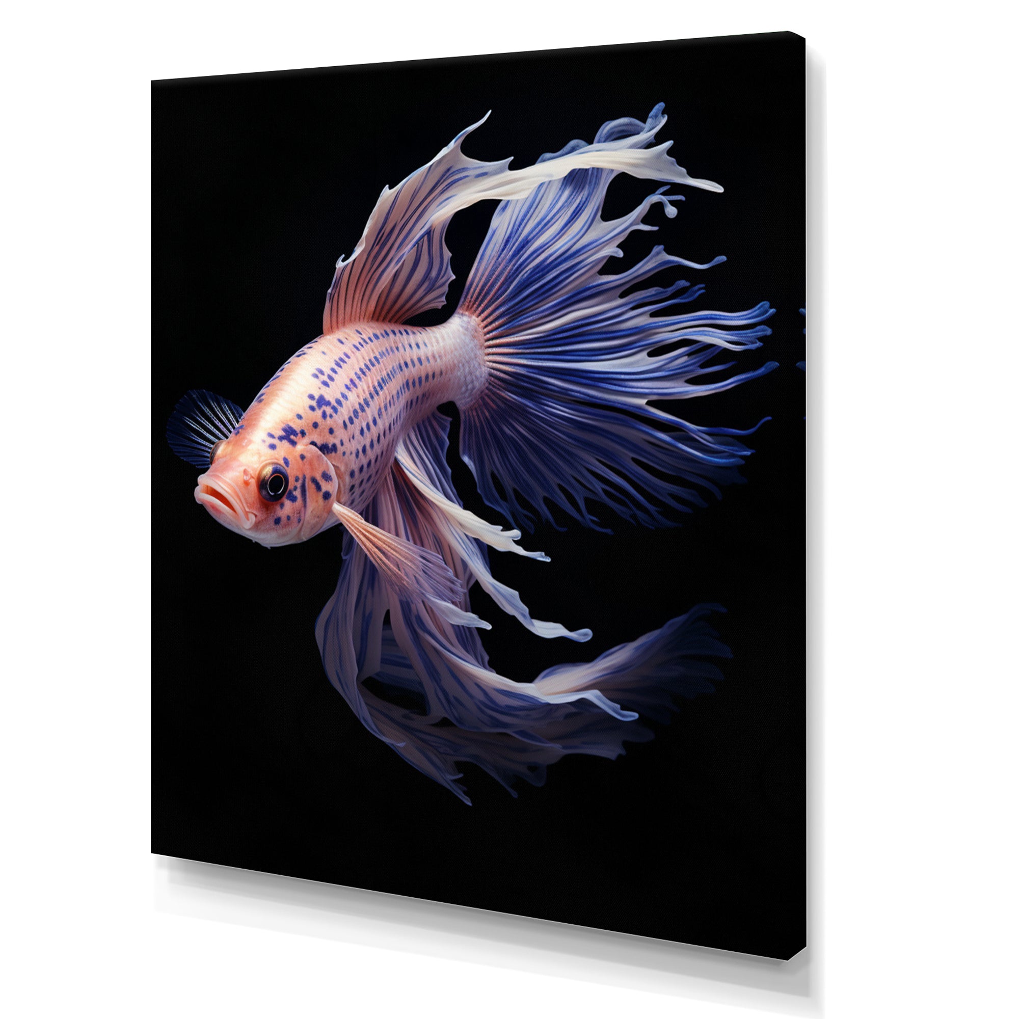 Purple Kois Fish Delicate Patterns - Koi's Fish Home Decor Art