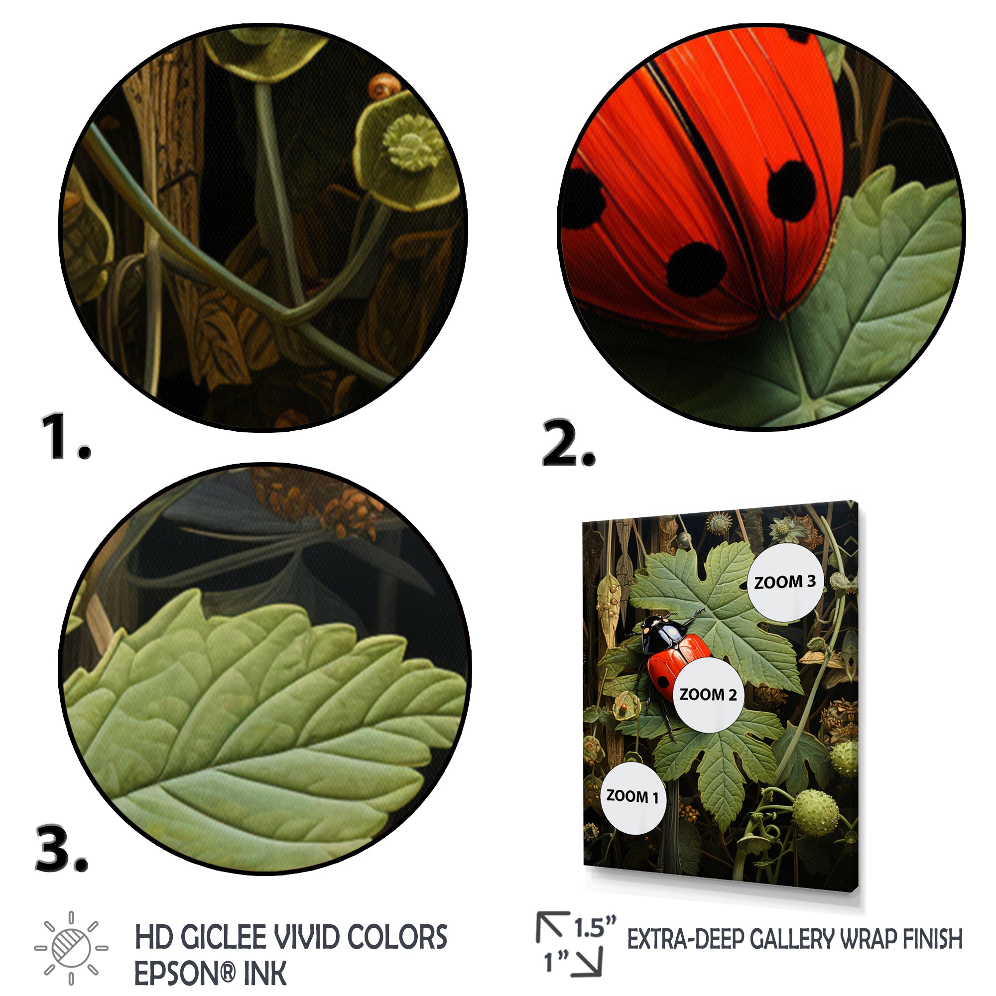 Ladybug Ladybugs Leisure - Red Ladybug Wall Art