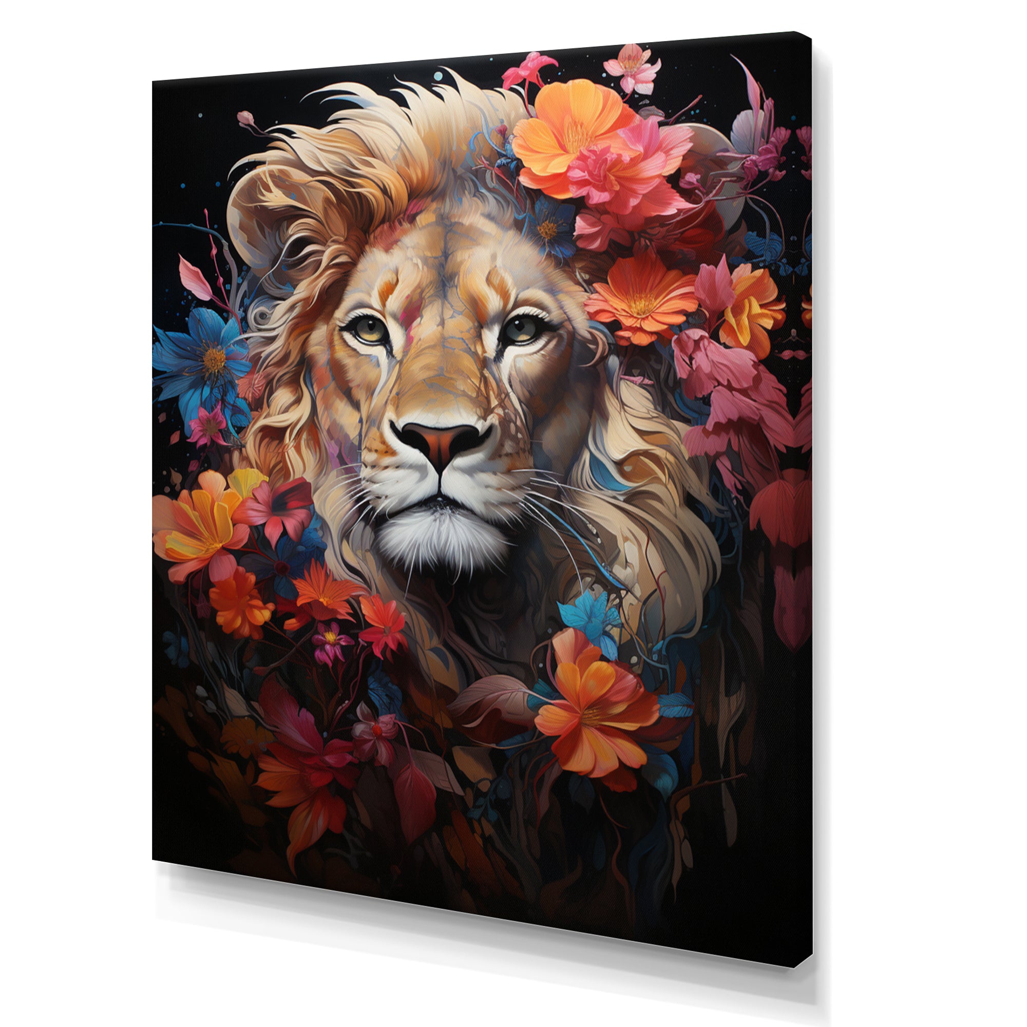 Lion Mystical Domain Fantasy - Lion Canvas Wall Art