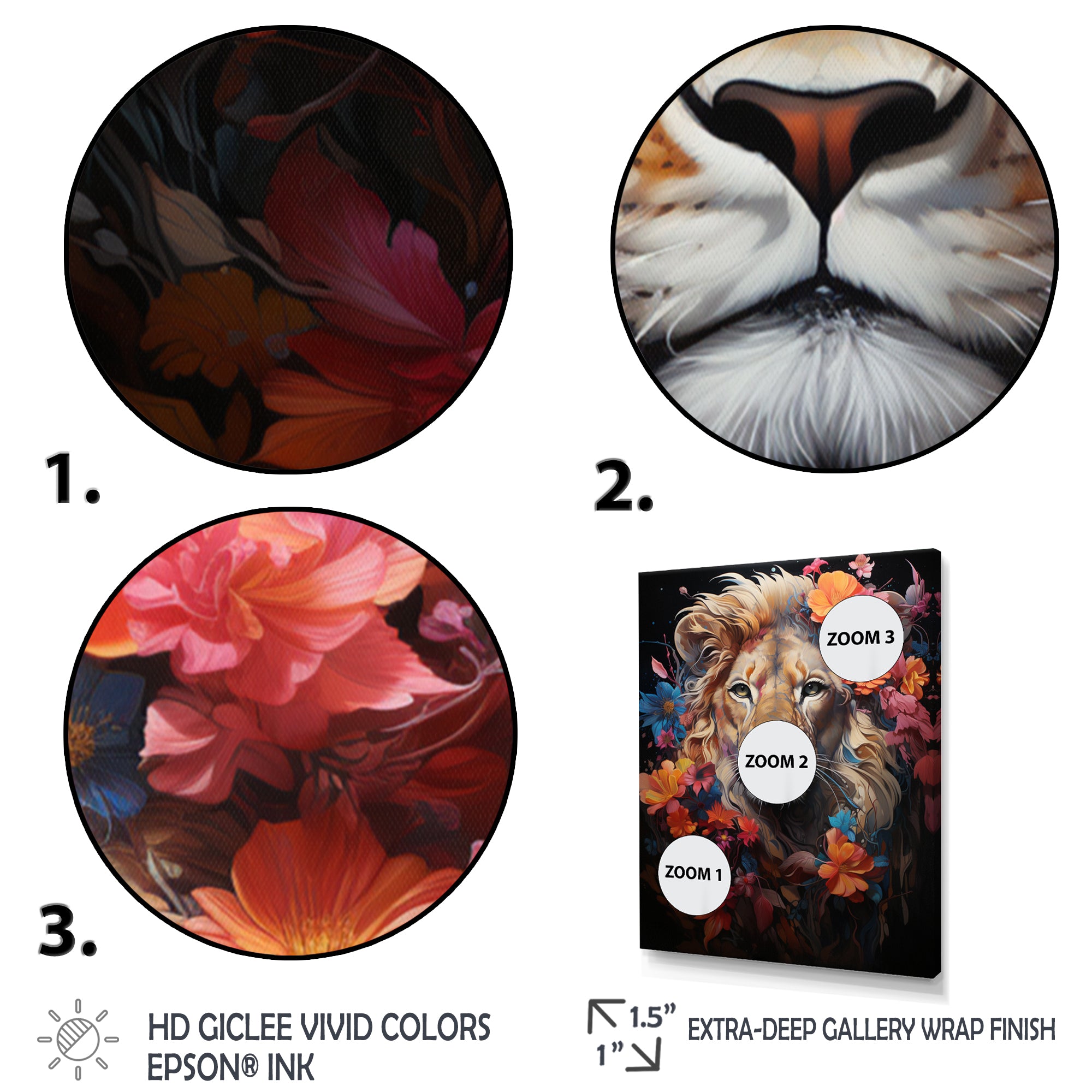 Lion Mystical Domain Fantasy - Lion Canvas Wall Art