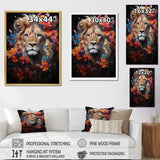 Lion Mystical Domain Fantasy - Lion Canvas Wall Art