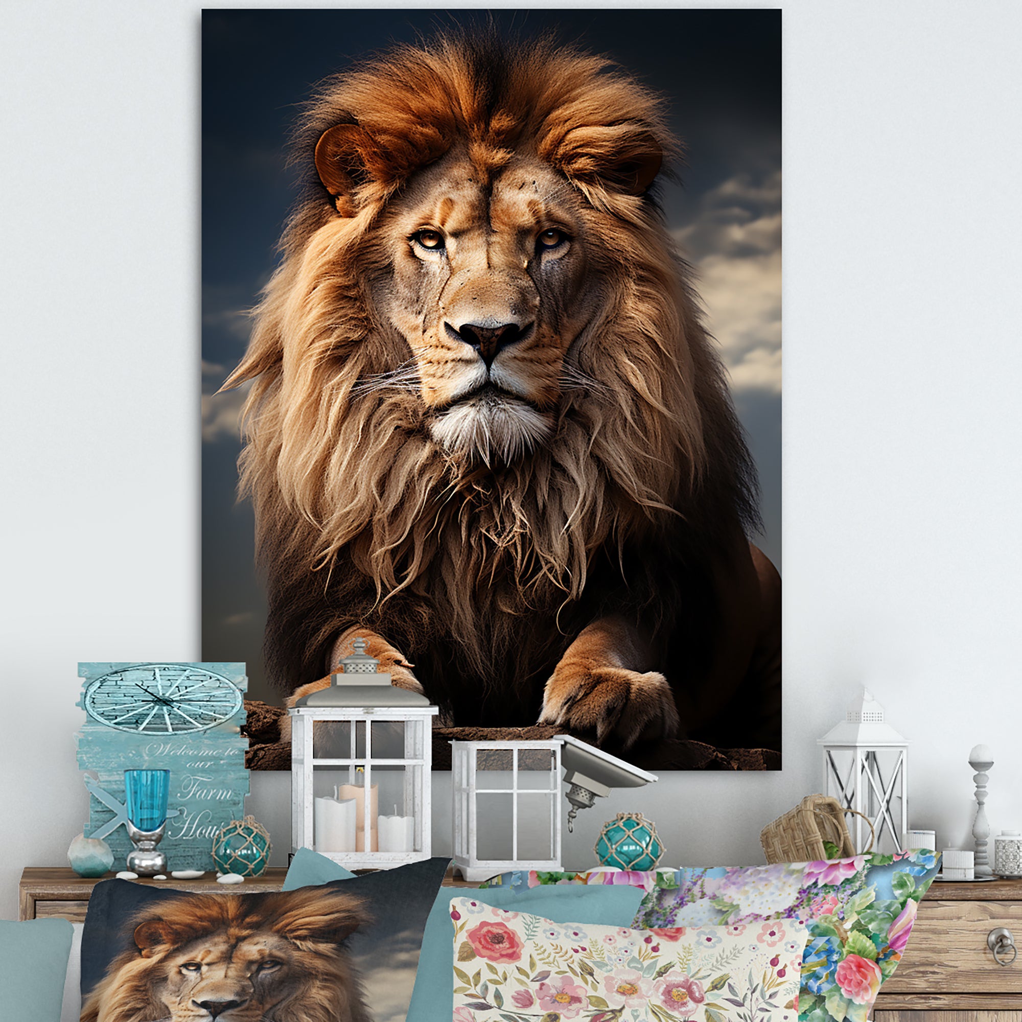 Lion Regal King - Lion Wall Art Prints