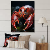 Coral Black Lobster Lively Lobster - Lobster Wall Art Prints