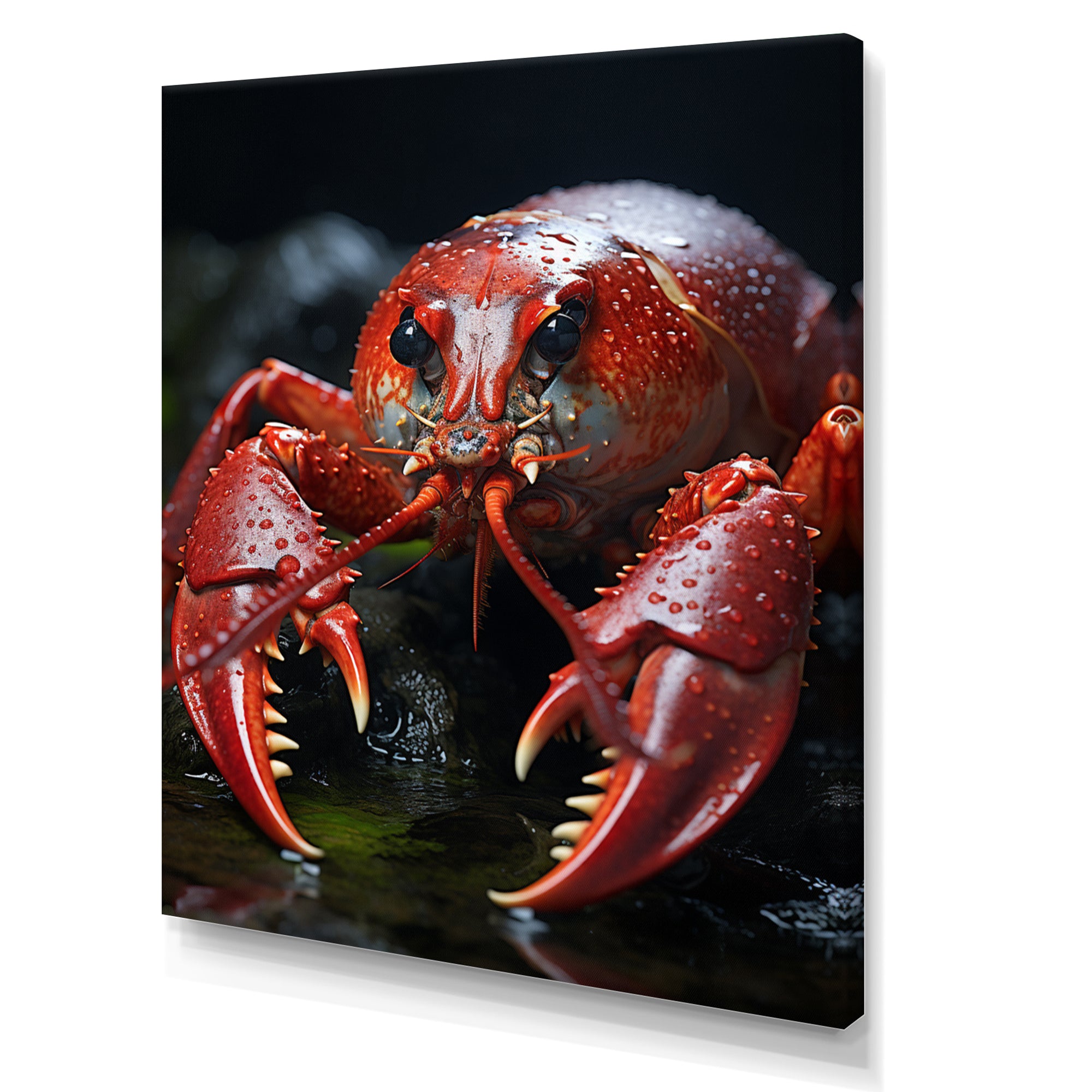 Coral Black Lobster Lively Lobster - Lobster Wall Art Prints