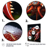 Coral Black Lobster Lively Lobster - Lobster Wall Art Prints