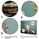 Grey Green Meditation Abstract Serenity I - Martial Arts Canvas Wall Art