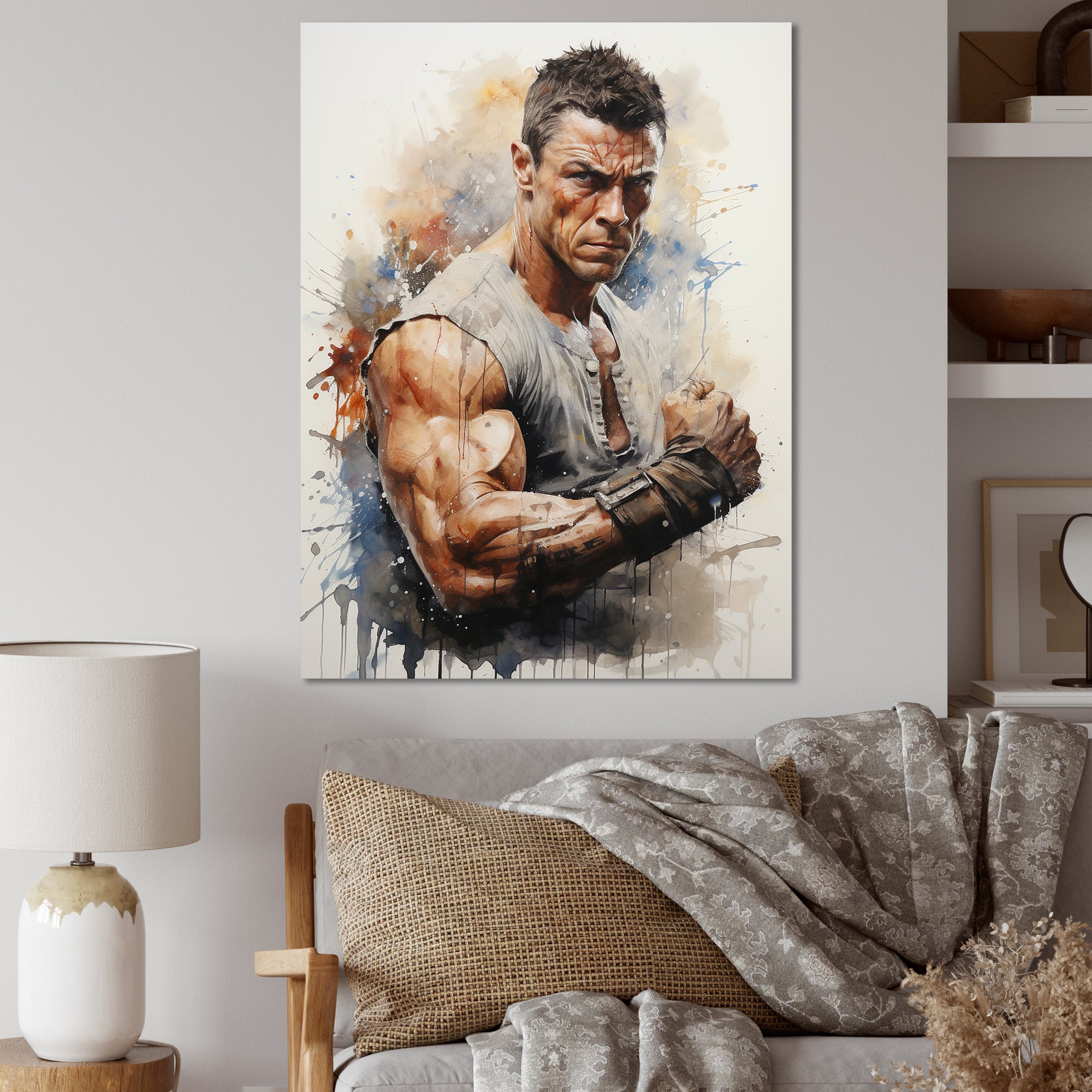 Martial Art Jean Claude Van - Martial Arts Canvas Wall Art