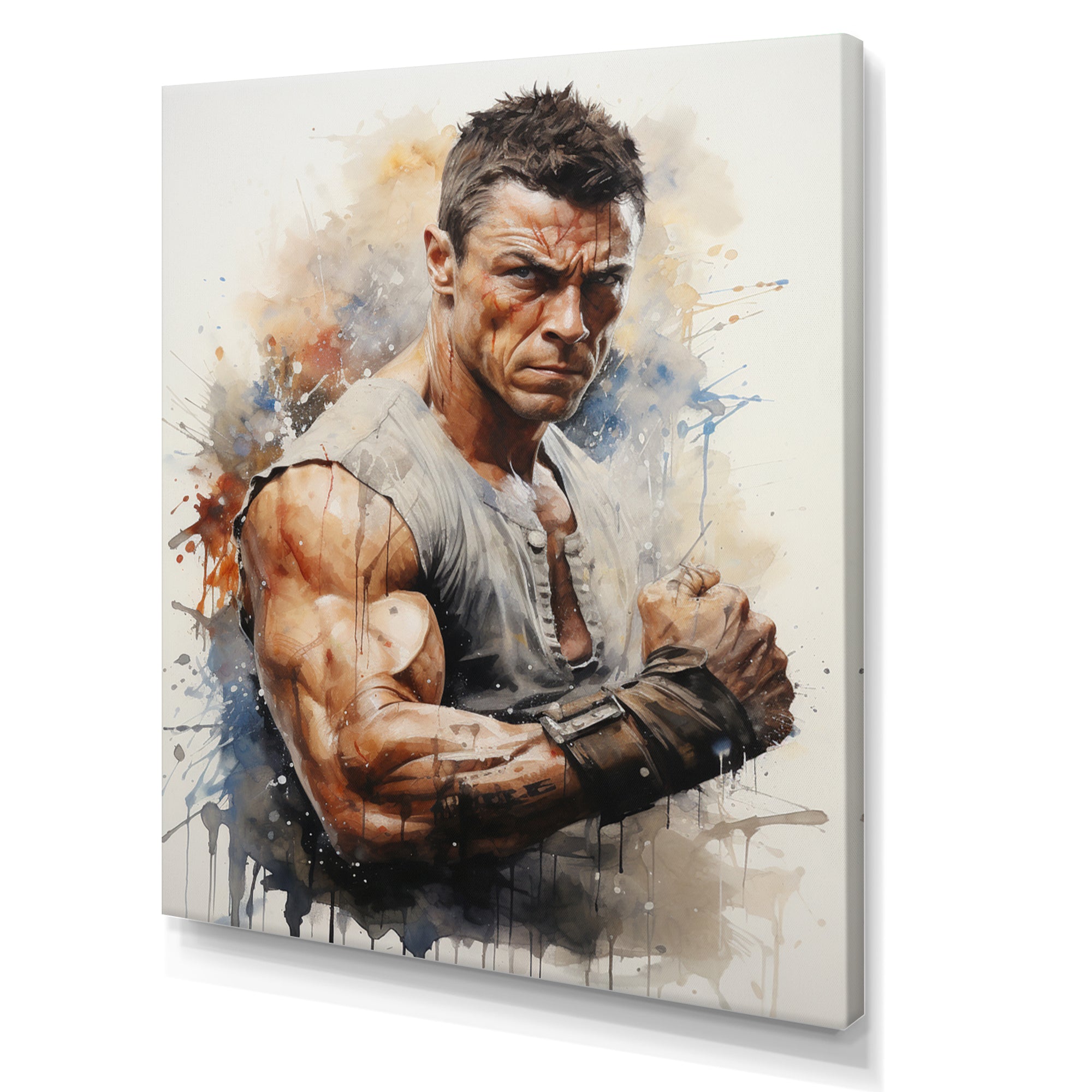 Martial Art Jean Claude Van - Martial Arts Canvas Wall Art