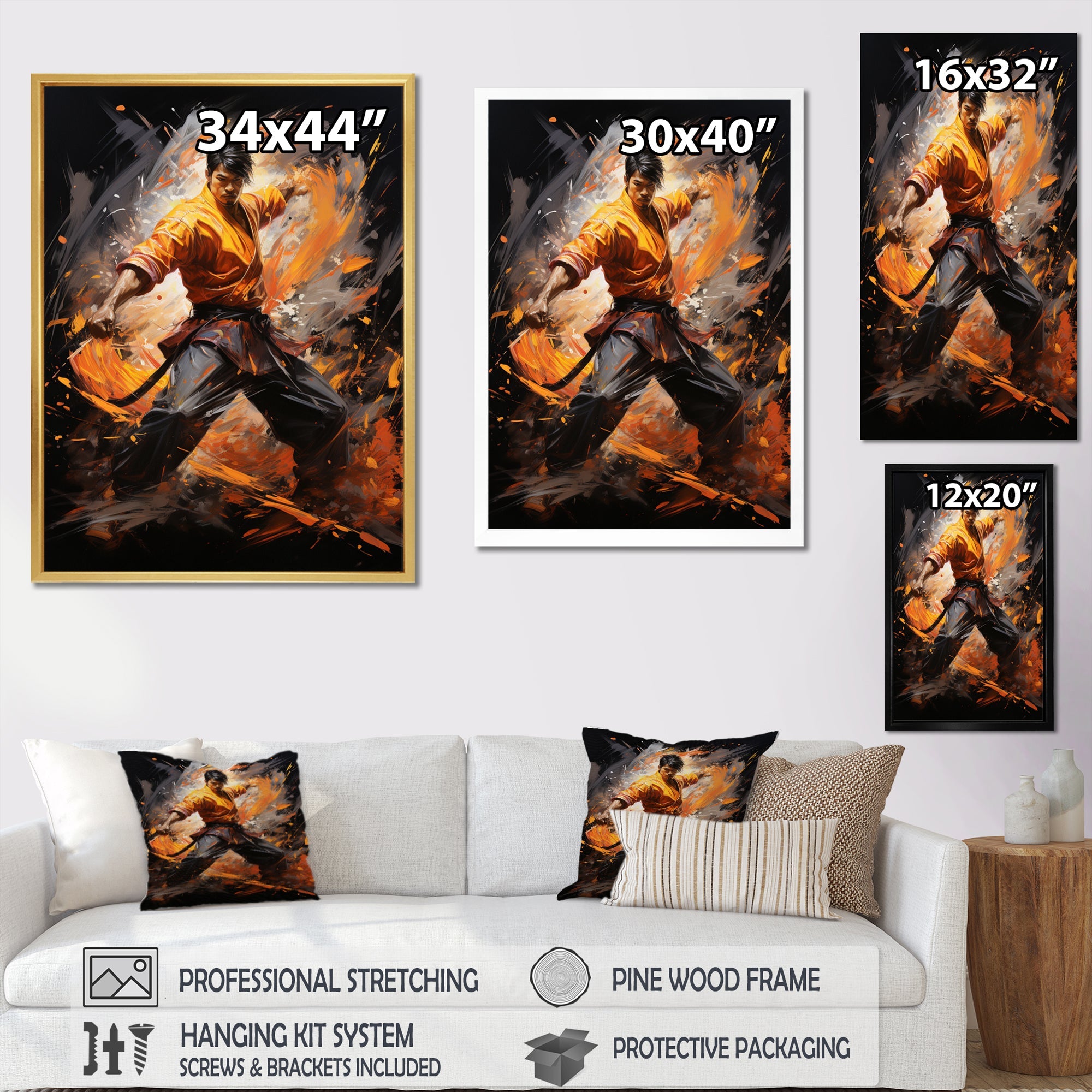 Martial Art Martial Fusion - Martial Arts Canvas Wall Art