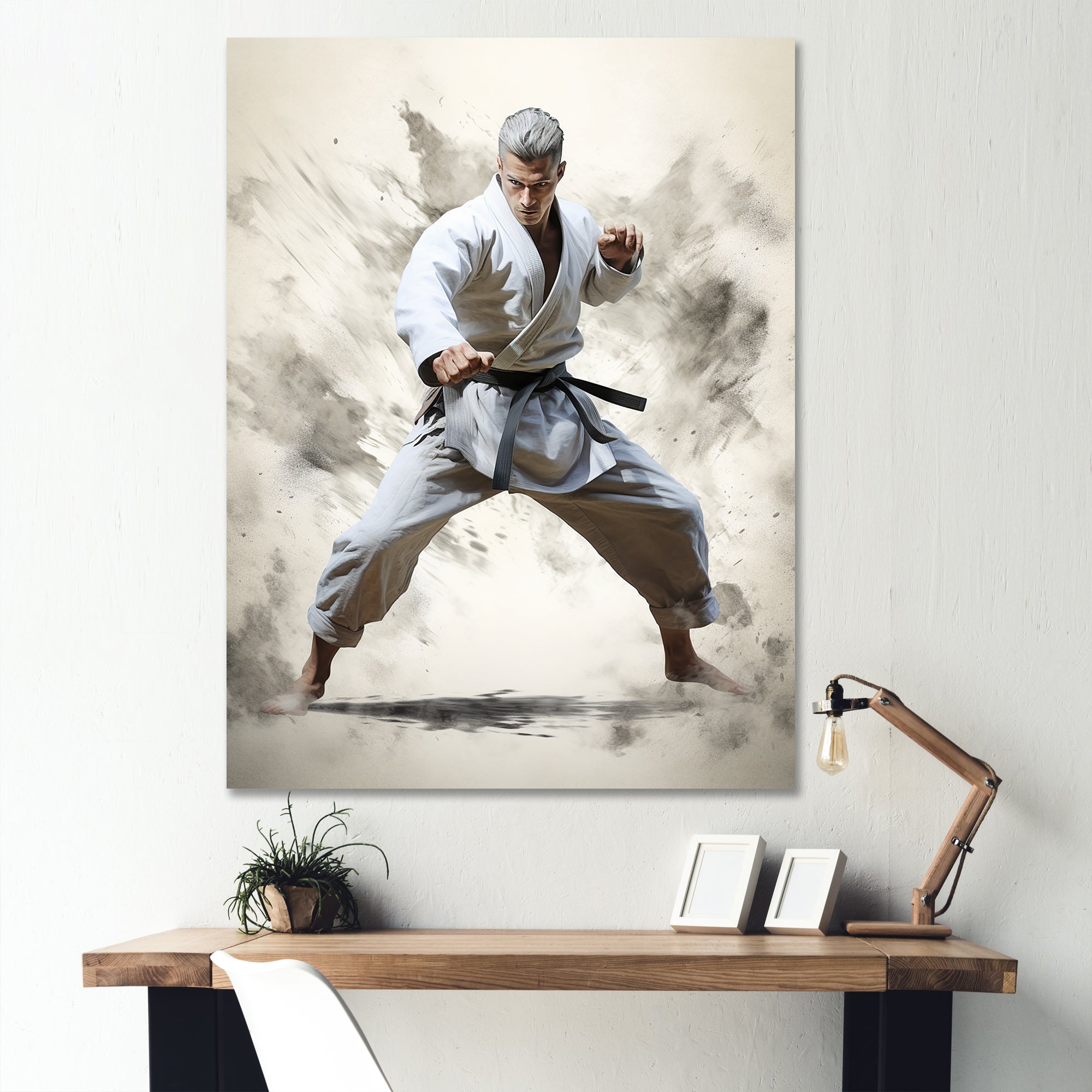 Martial Art Serenity In Action I - Martial Arts Canvas Wall Art