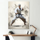 Martial Art Serenity In Action I - Martial Arts Canvas Wall Art