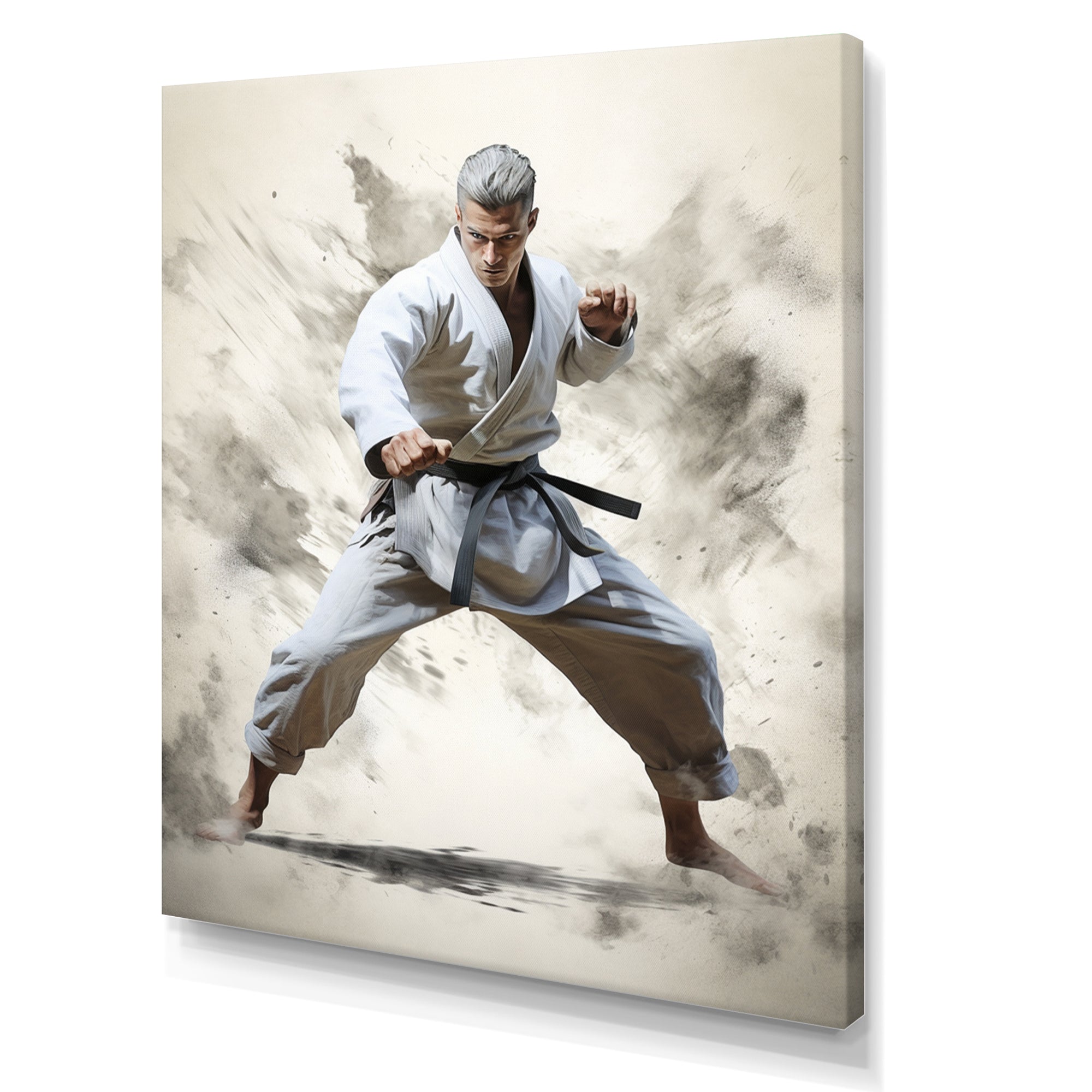 Martial Art Serenity In Action I - Martial Arts Canvas Wall Art