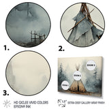 Grey Native Tipi Whispers Of Spirit - Multi-Panels