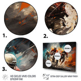 Orange Football Game Day - Football Canvas Wall Art